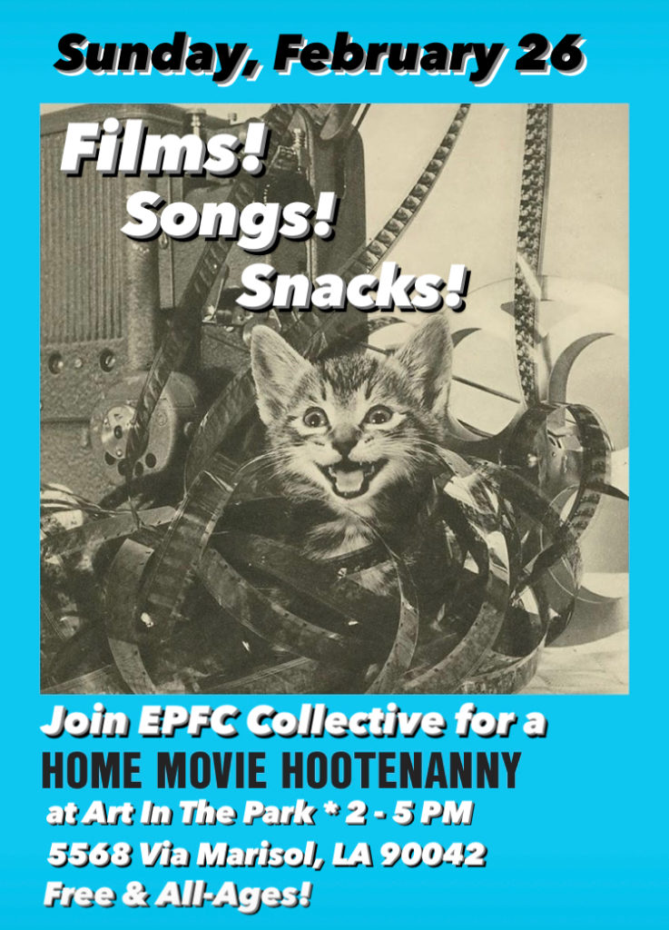 flyer for the home movie hootenanny